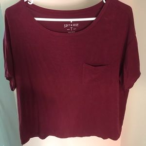 Soft Crop/short shirt American Eagle Outfitters